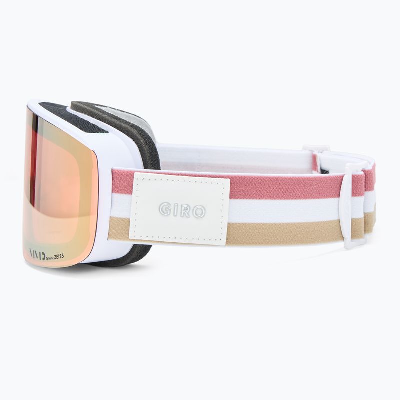 Gogle narciarskie női Giro Ella white lx stripe/rose gold/infrared 5