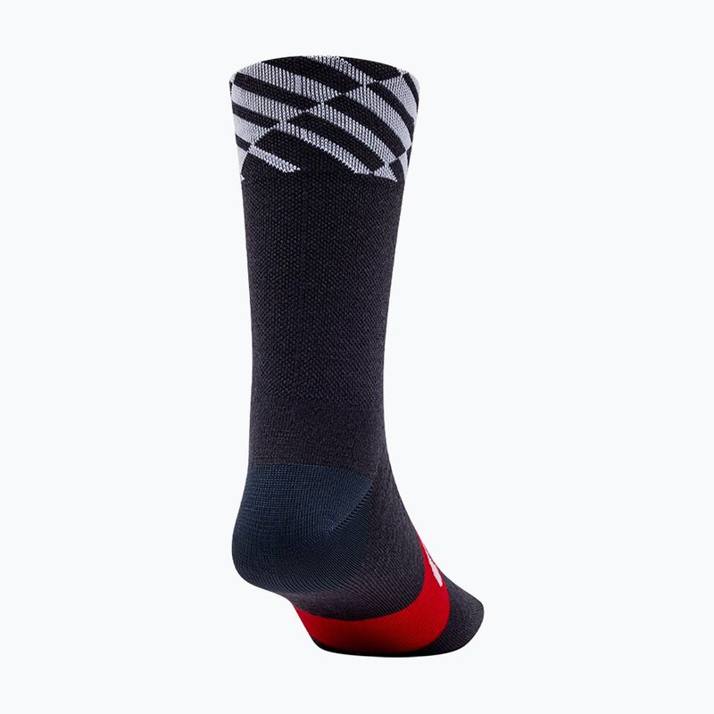 Giro Seasonal Merino piros/fehér/szenes zokni 2
