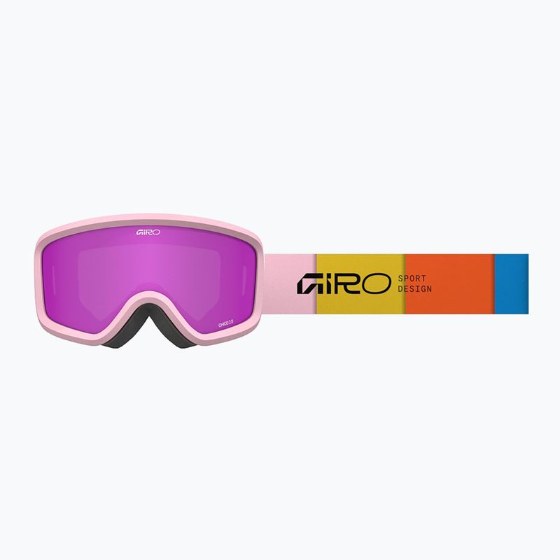 Gyerek síszemüveg Giro Chico 2.0 Jr light pink blocks/amber pink 5