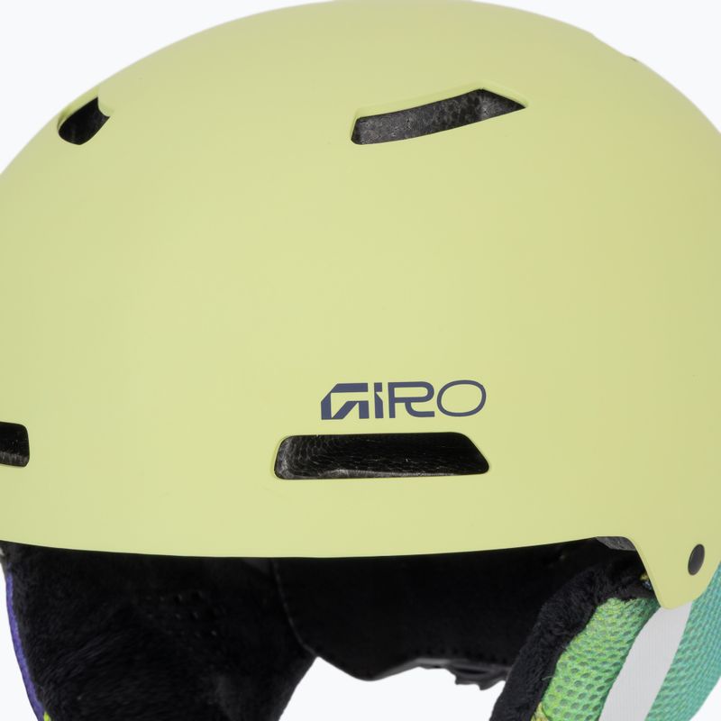 Gyerek sísisak Giro Crue matte fluorescent green 7