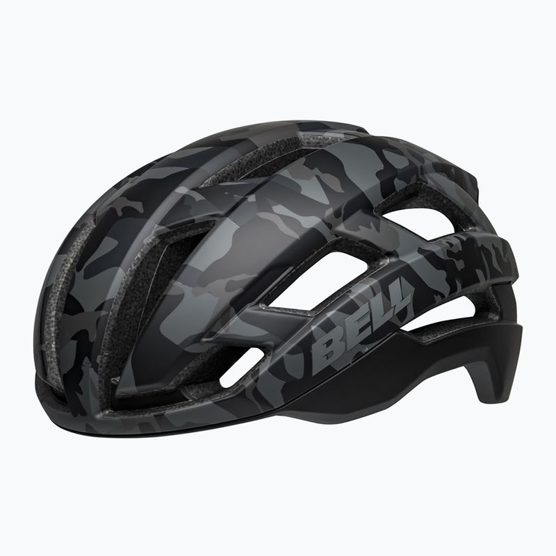 Kerékpáros sisak Bell Falcon XR Integrated Mips matt fekete/camo