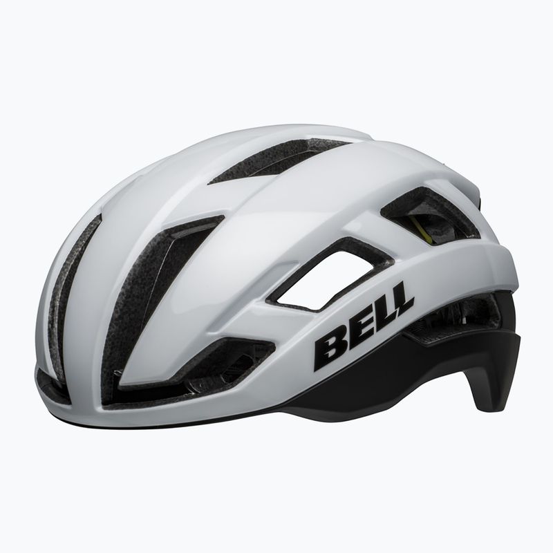 Kerékpáros sisak Bell Falcon XR Integrált Mips matt fényes fehér/fekete