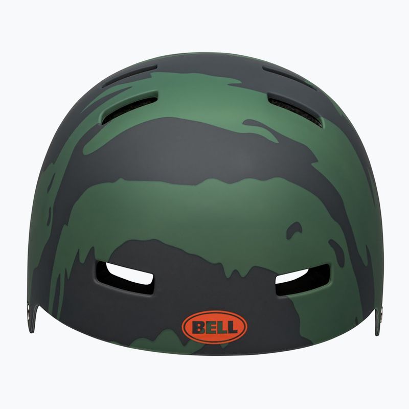 Bell Span Jr gyermek bukósisak matt zöld/narancs színben 3