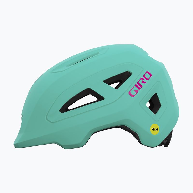 Gyerek kerékpáros sisak Giro Scamp II matte screaming teal/bright pink 2