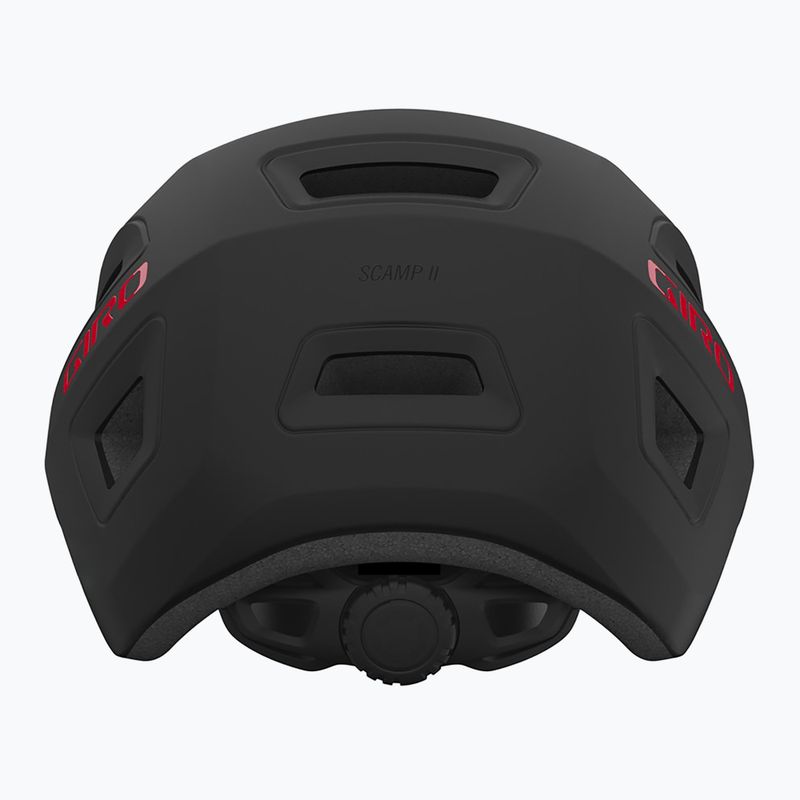 Gyerek kerékpáros sisak Giro Scamp II Integrated MIPS matte black/red 3