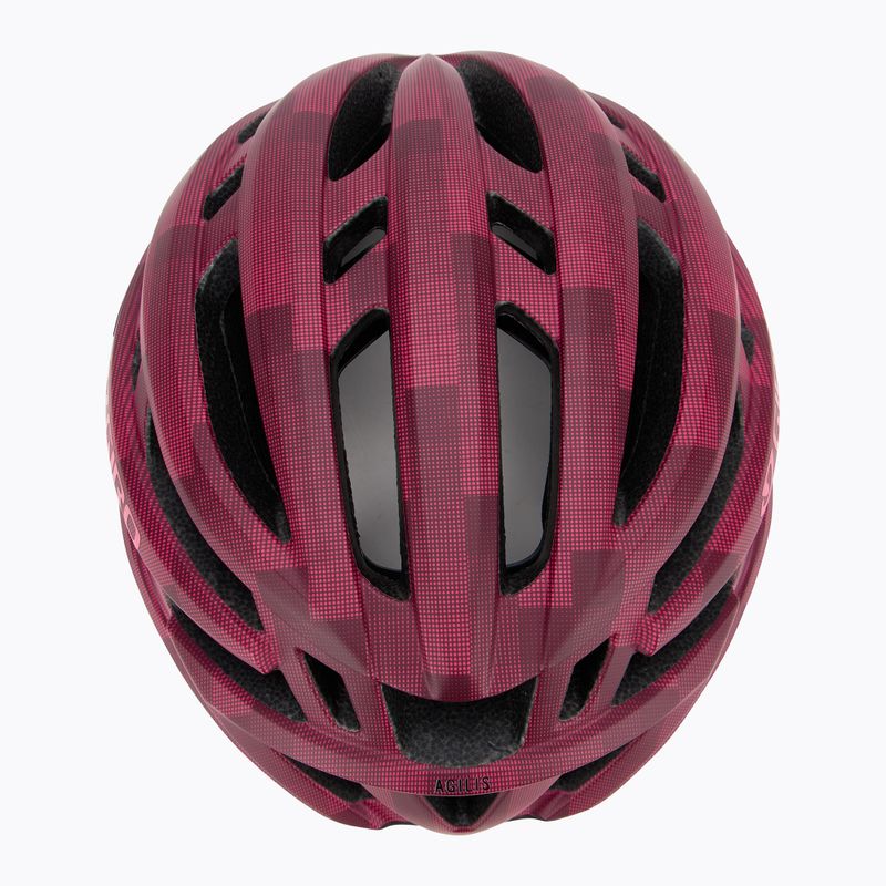 Kerékpáros sisak Giro Agilis Integrated MIPS matte dark cherry towers 5