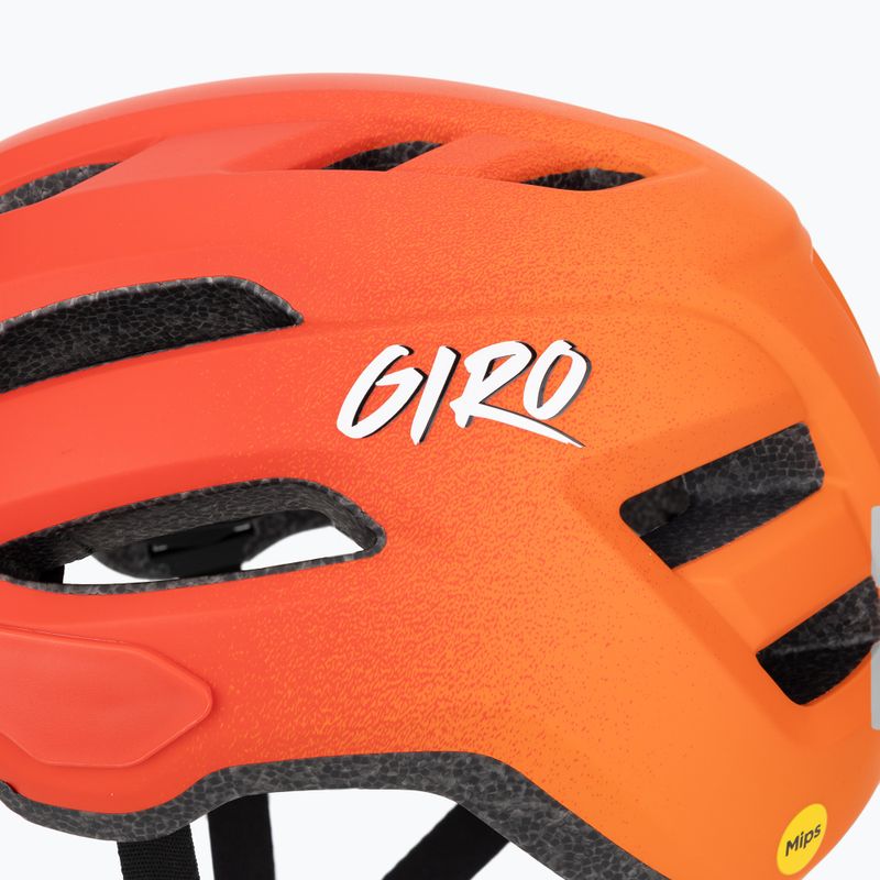 Giro Fixture II Integrated MIPS matt piros fade gyermek biciklis bukósisak 7