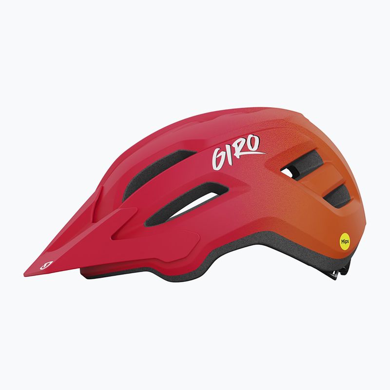Giro Fixture II Integrated MIPS matt piros fade gyermek biciklis bukósisak 2