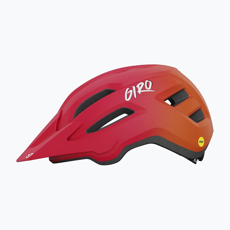 Giro Fixture II matt piros fade gyermek kerékpáros sisak 2