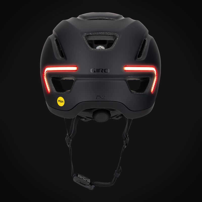Kerékpáros sisak Giro Ethos Integrated MIPS LED matte black 8