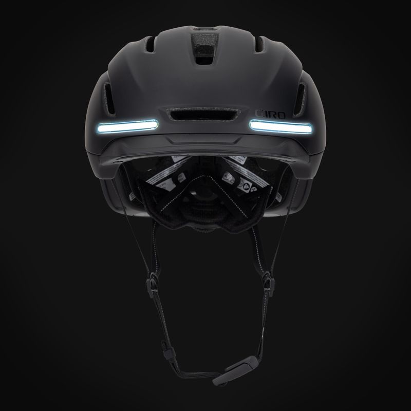 Kerékpáros sisak Giro Ethos Integrated MIPS LED matte black 9