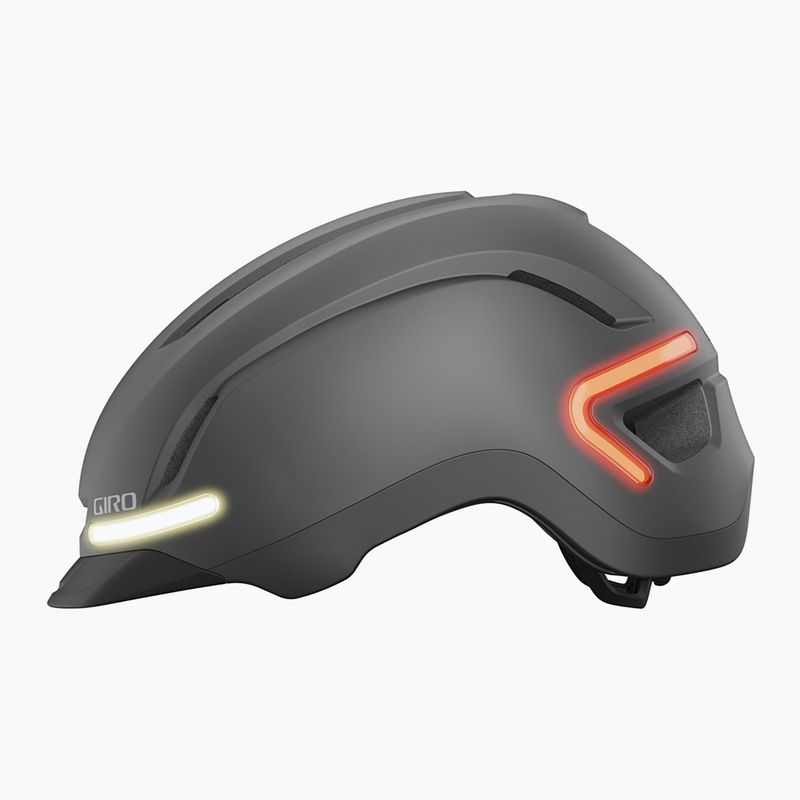 Kerékpáros sisak Giro Ethos Integrated MIPS LED matte graphite 2