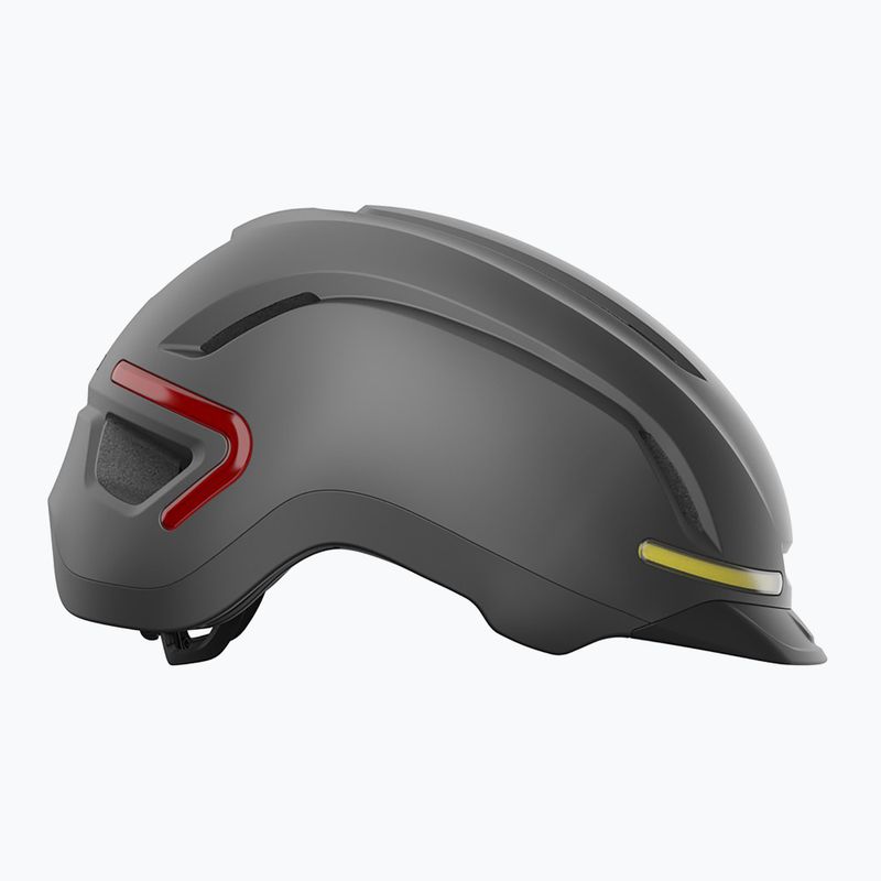 Kerékpáros sisak Giro Ethos Integrated MIPS LED matte graphite 3