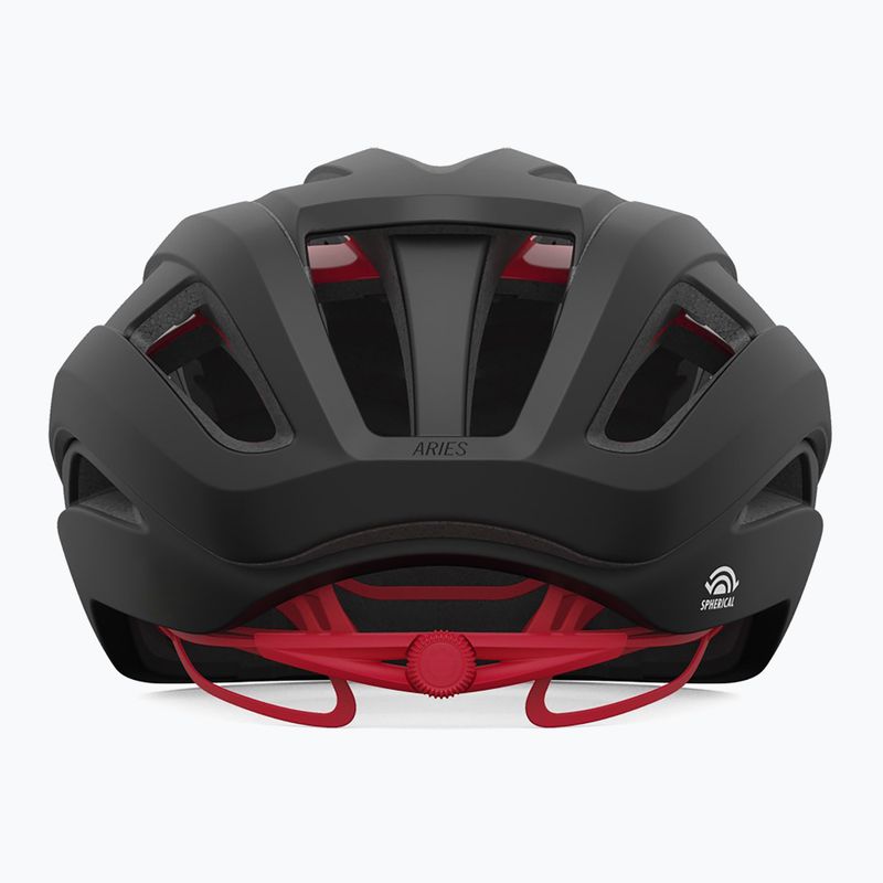 Kerékpáros sisak Giro Aries Spherical MIPS matte carbon red 3