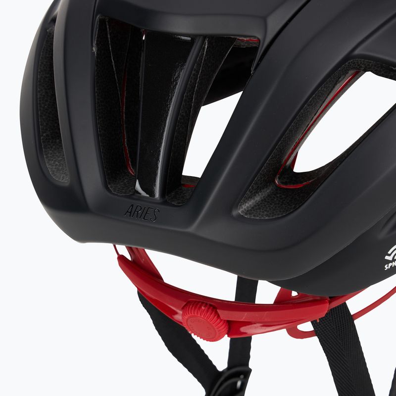 Kerékpáros sisak Giro Aries Spherical MIPS matte carbon red 7