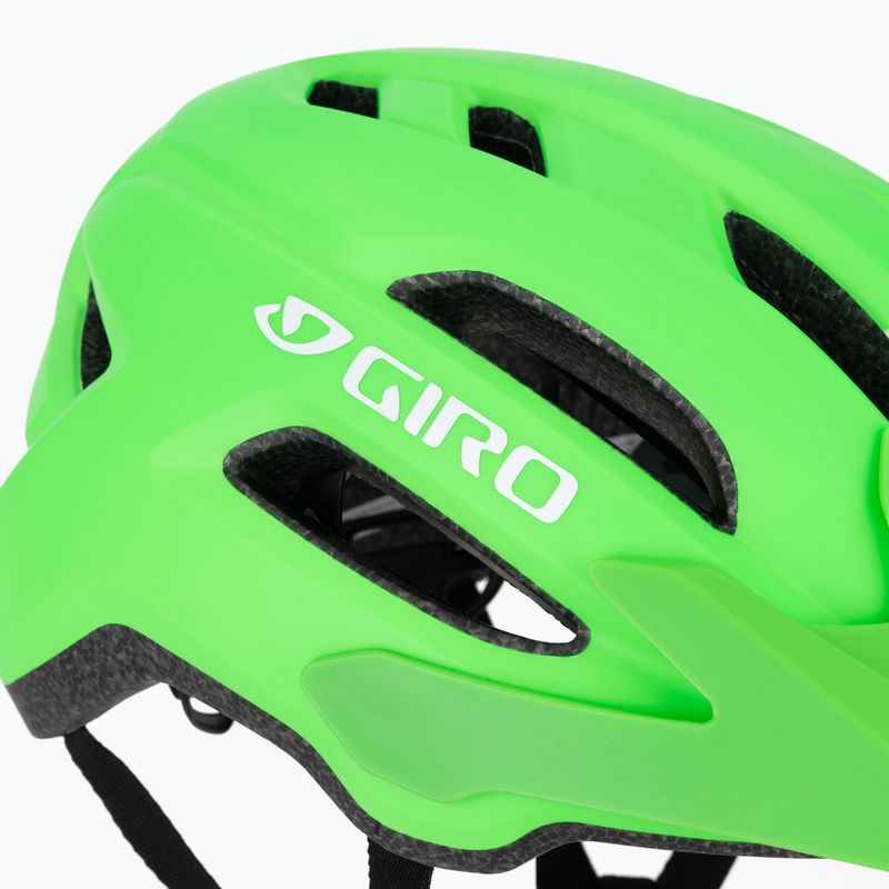 Gyerek kerékpáros sisak Giro Fixture II matte bright green 8