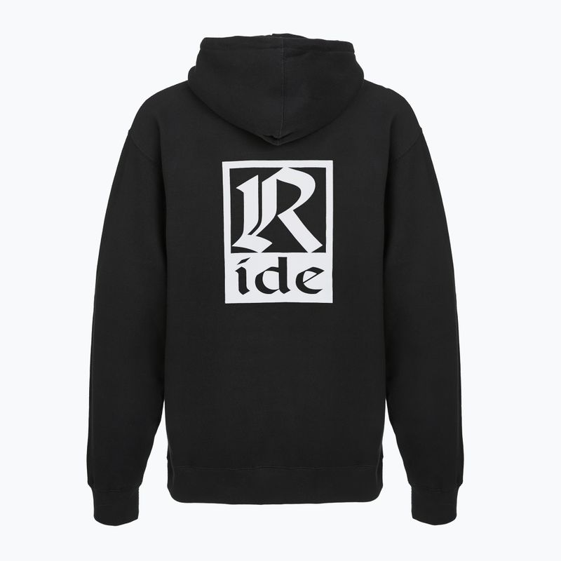 Férfi pulóver RIDE Old English Hoody black 2