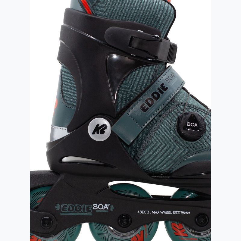 Gyerek görkorcsolya K2 Eddie Boa dark teal 3