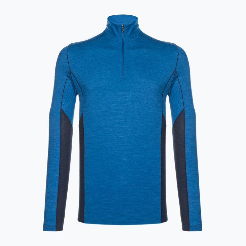 Férfi Smartwool Merino Sport LS 1/4 Zip thermo póló kék 11538