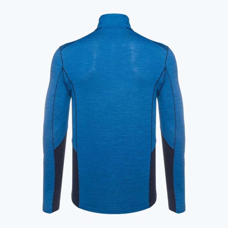 Férfi Smartwool Merino Sport LS 1/4 Zip thermo póló kék 11538 2