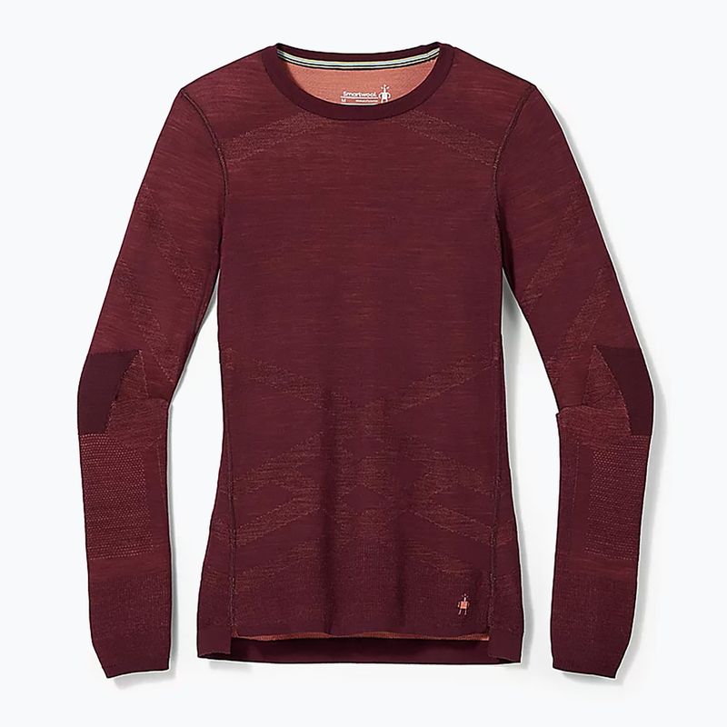 Női termoaktív pulóver Smartwool Intraknit Merino 200 Crew black cherry 4