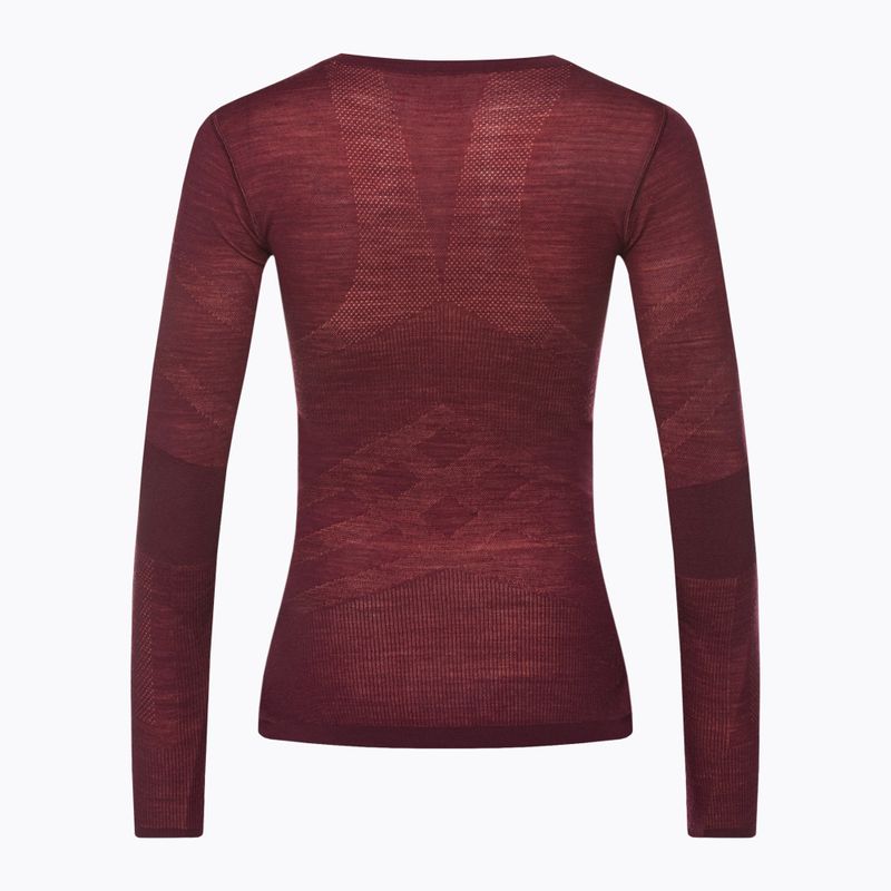 Női termoaktív pulóver Smartwool Intraknit Merino 200 Crew black cherry 2