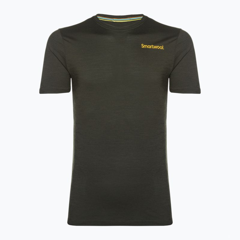 Férfi Smartwool Memory Quilt Graphic Tee Guitar trekking ing fekete 16834 4