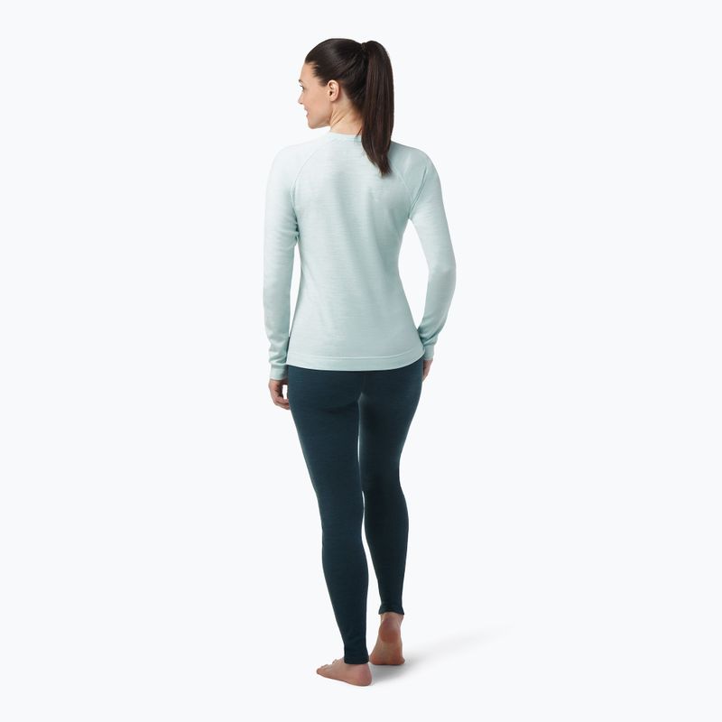 Női Smartwool Merino 250 Baselayer Crew dobozos türkizkék termál póló 16370 3