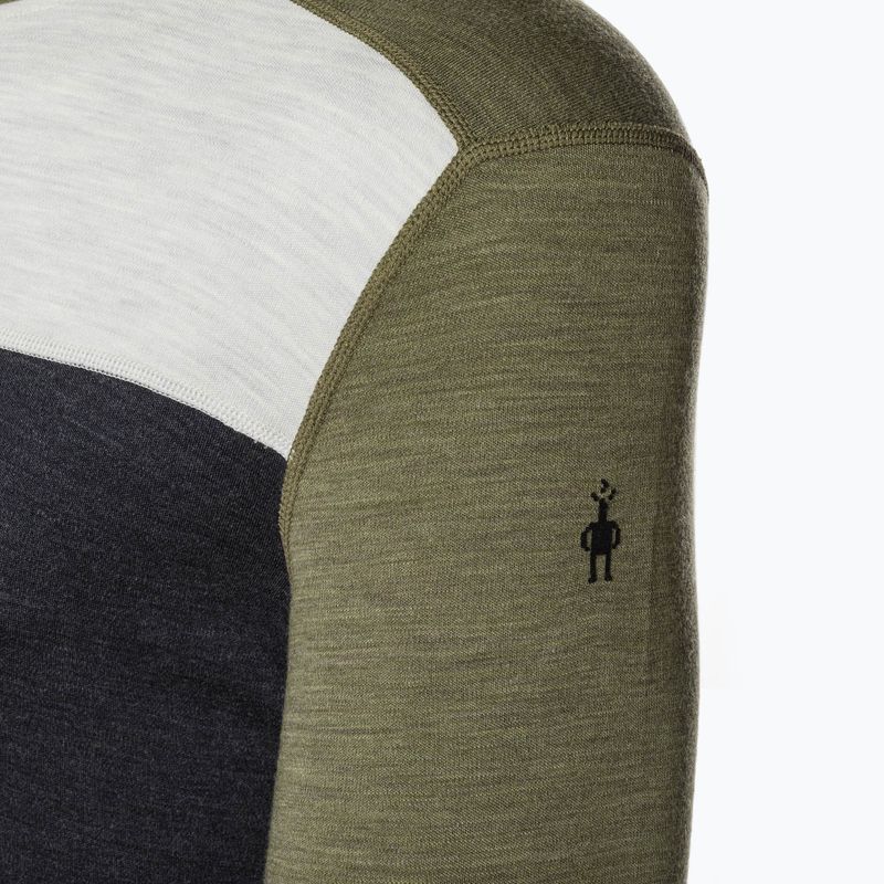 Férfi Smartwool Classic Thermal Merino Base Layer Colorblock Crew Boxed zöld póló 16354 3