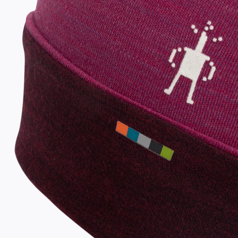 Smartwool Thermal Merino megfordítható mandzsettás téli sapka rózsaszín 0SW956-J61 3