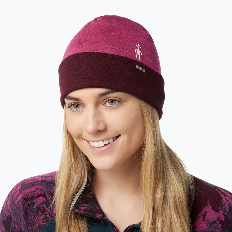 Smartwool Thermal Merino megfordítható mandzsettás téli sapka rózsaszín 0SW956-J61 6