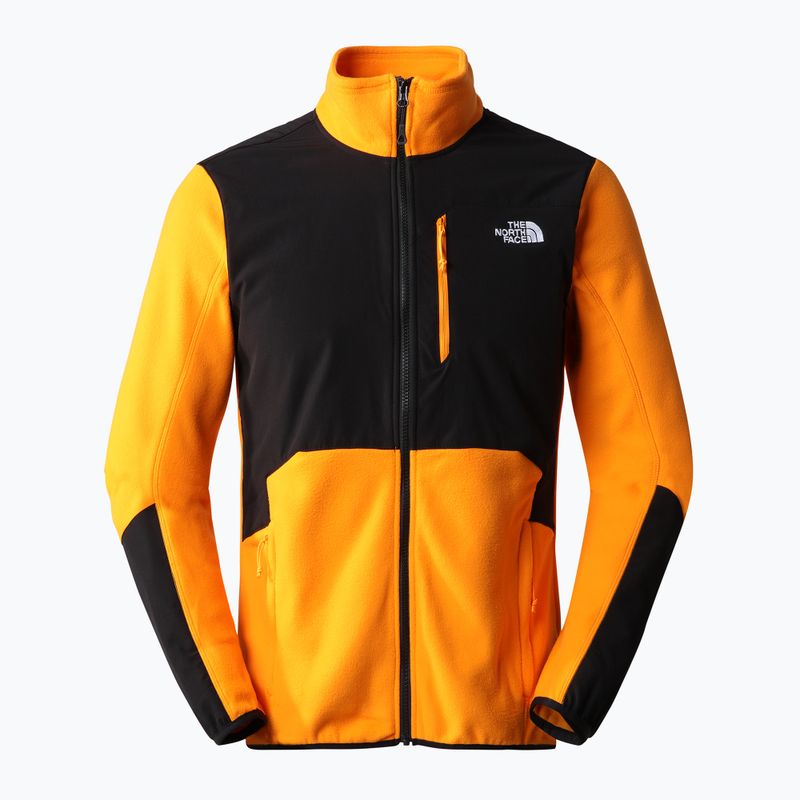 Férfi fleece pulóver The North Face Glacier Pro FZ fekete és narancssárga NF0A5IHS7Q61 8