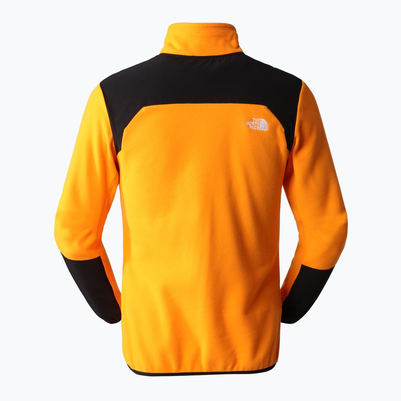 Férfi fleece pulóver The North Face Glacier Pro FZ fekete és narancssárga NF0A5IHS7Q61 9