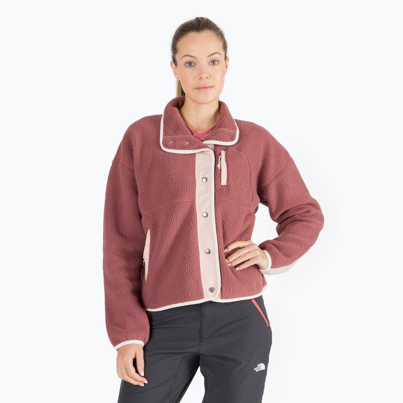 Női fleece pulóver The North Face Cragmont Fleece rózsaszín NF0A5A9L93Z1