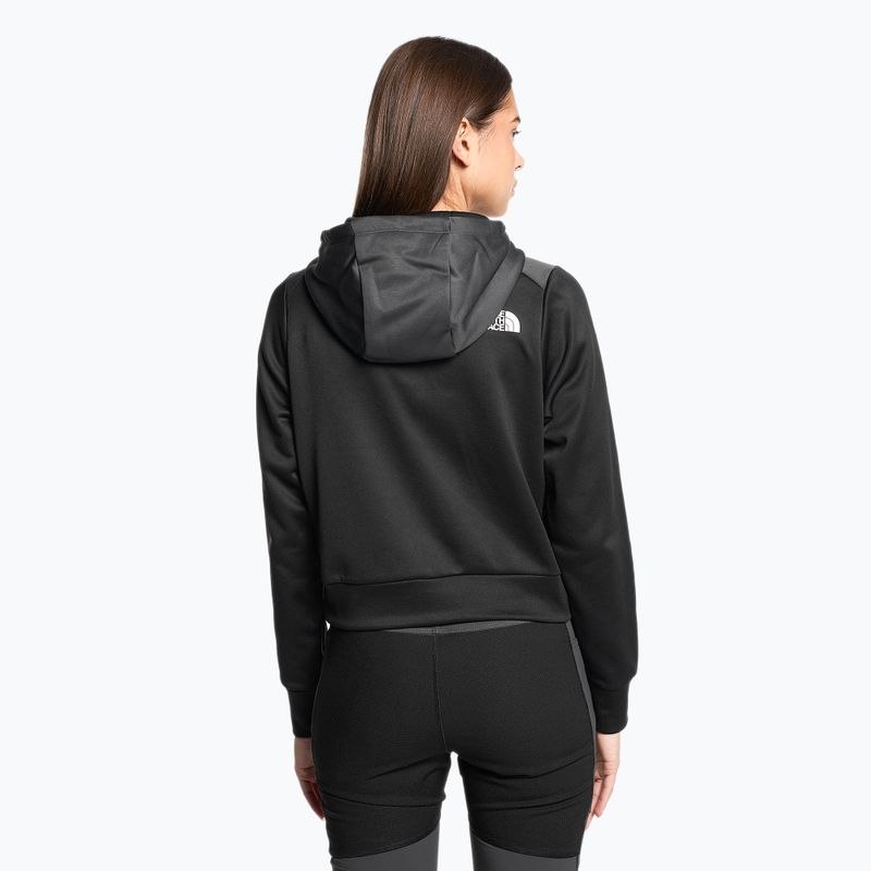 Női trekking pulóver The North Face Reaxion Fleece P/O Hoodie fekete/szürke NF0A7ZACKT01 2