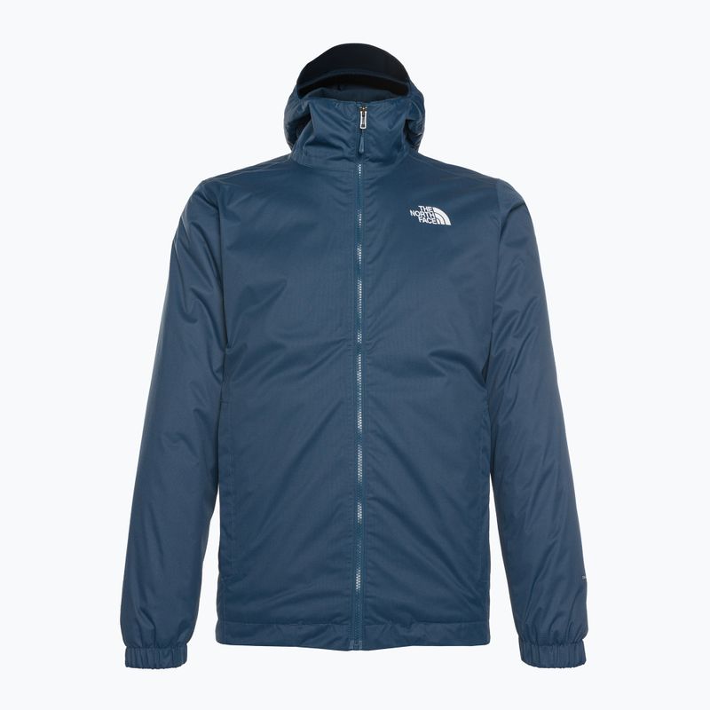 Férfi esőkabát The North Face Quest Insulated árnyékos kék/fekete heather