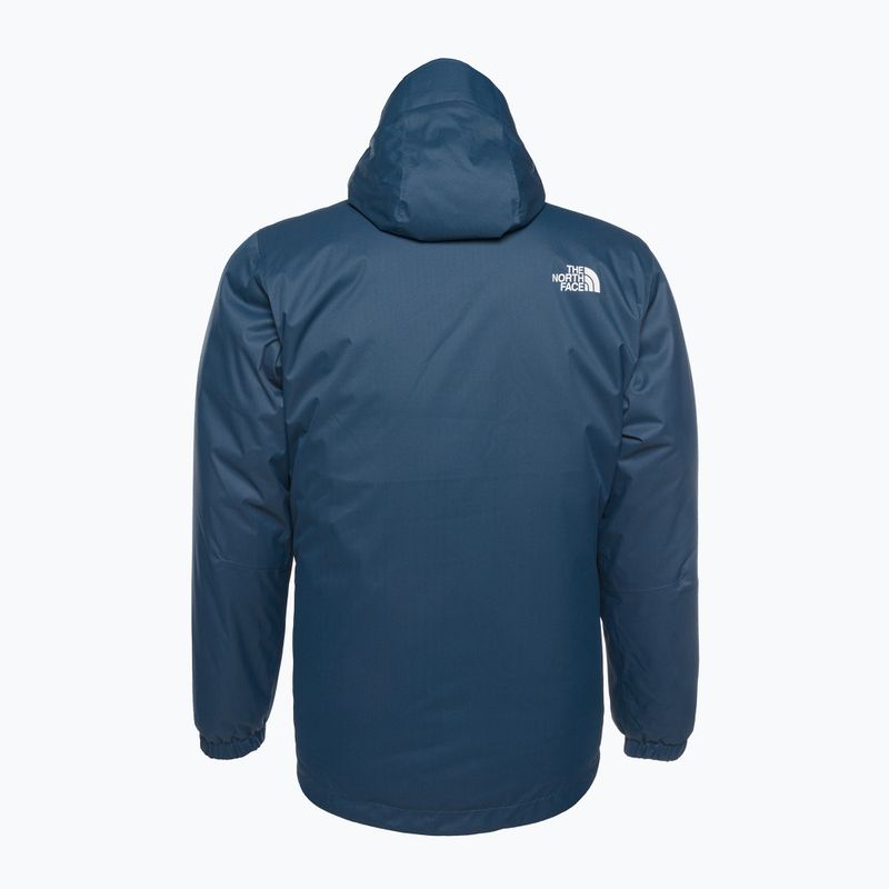 Férfi esőkabát The North Face Quest Insulated árnyékos kék/fekete heather 2