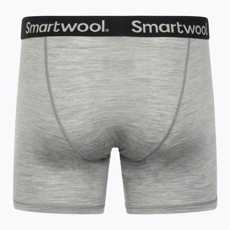 Férfi Smartwool Merino Boxer Brief thermo boxeralsó világosszürke szürke sáska 2