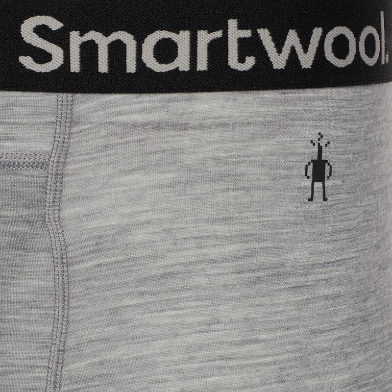 Férfi Smartwool Merino Boxer Brief thermo boxeralsó világosszürke szürke sáska 3