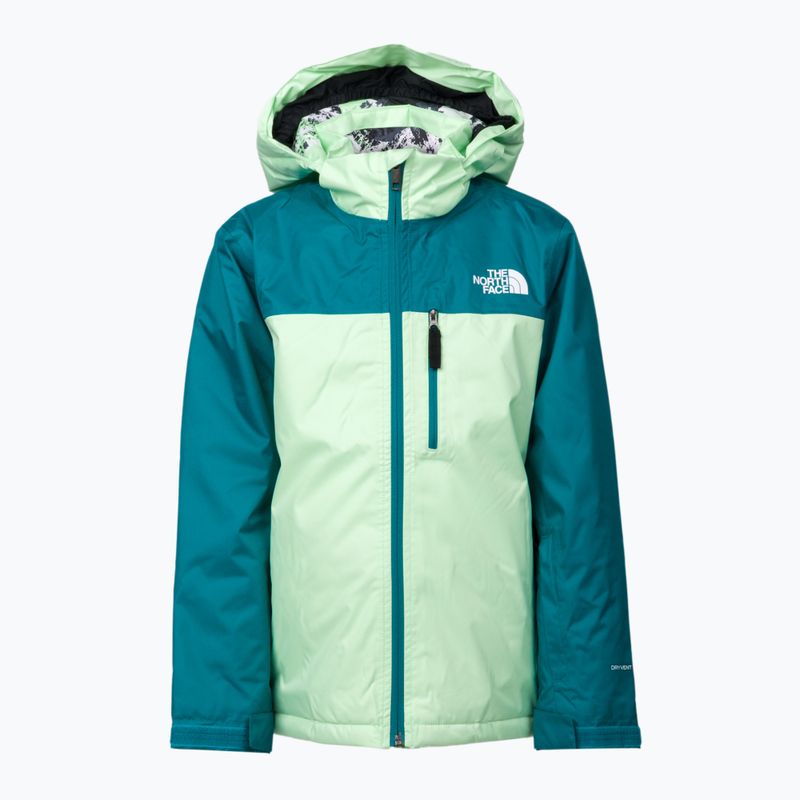 The North Face Teen Snowquest Plus szigetelt türkiz gyermek sí kabát NF0A7X3O