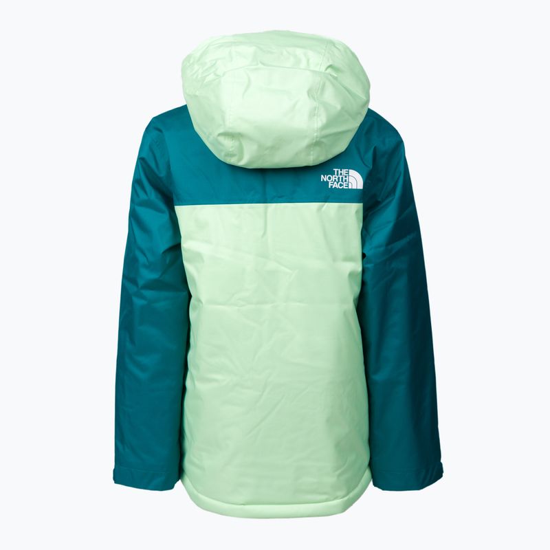 The North Face Teen Snowquest Plus szigetelt türkiz gyermek sí kabát NF0A7X3O 2