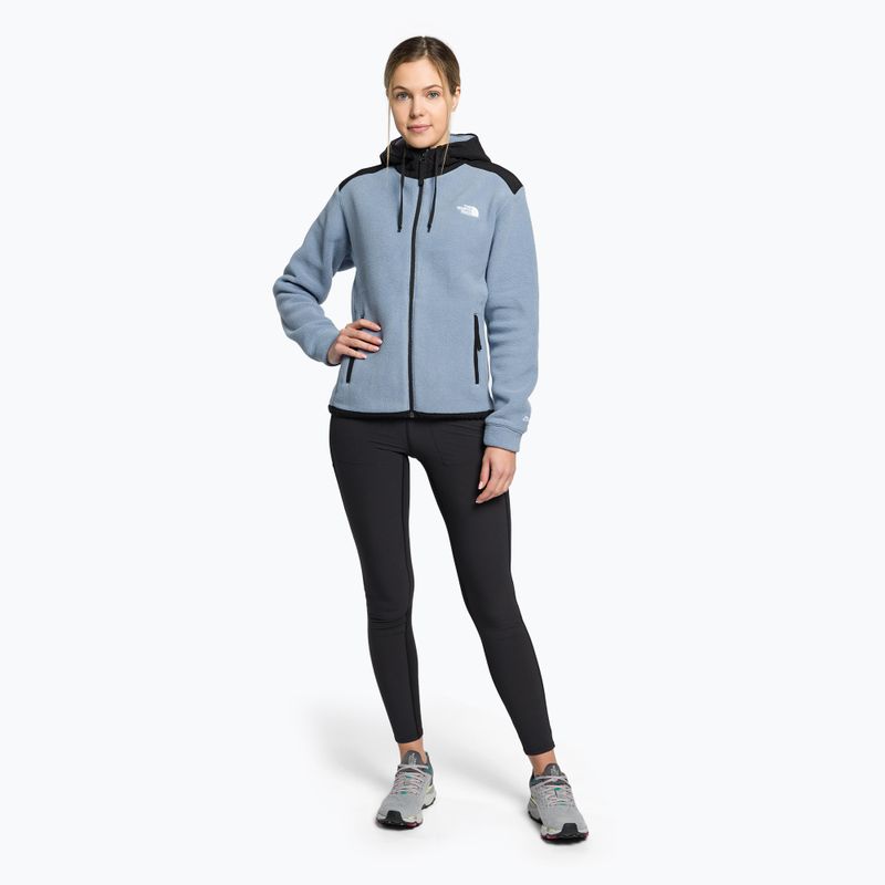 Női gyapjú pulóver The North Face Alpine Polartec 200 FZ kapucnis kék NF0A7UJS7V51 2