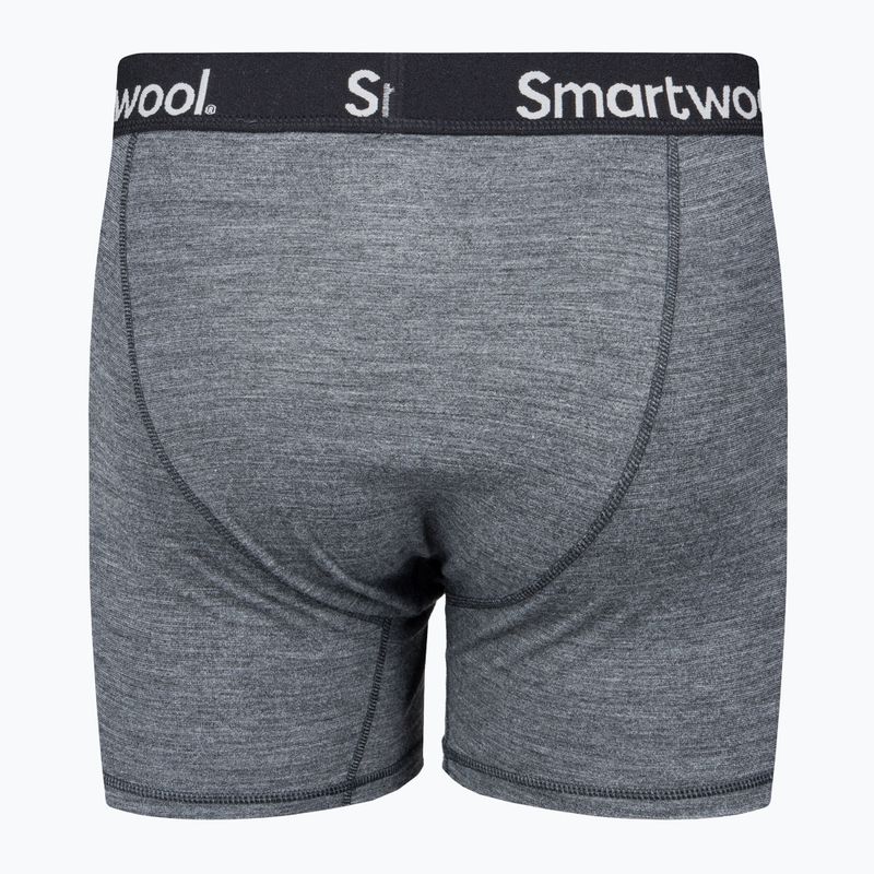 Férfi Smartwool Brief Boxed termikus boxeralsó közepes szürke szürke heather 2