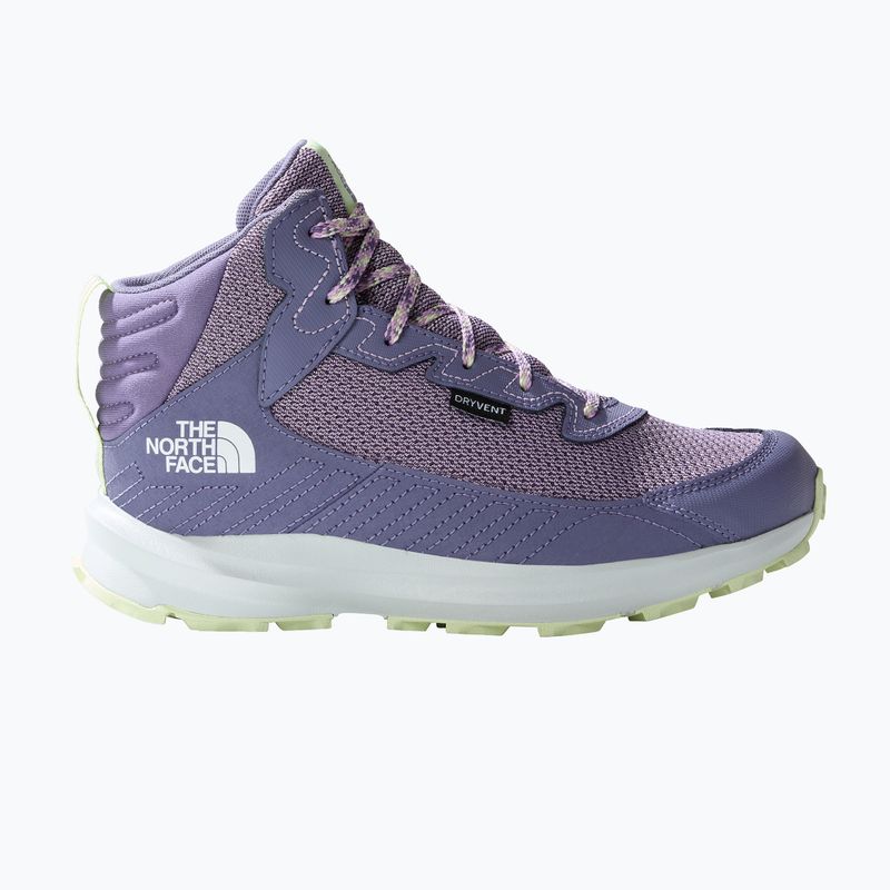 The North Face Fastpack Hiker Mid Wp lunar slate/lupine gyermek túrabakancsok 12