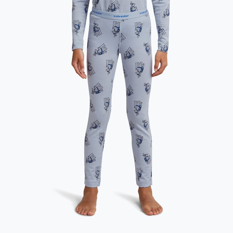 Gyerek thermoaktív nadrág icebreaker Merino 200 Oasis Bear Tour zinc blue/aop 3
