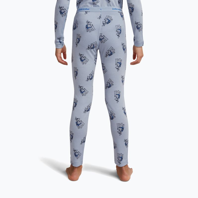 Gyerek thermoaktív nadrág icebreaker Merino 200 Oasis Bear Tour zinc blue/aop 5