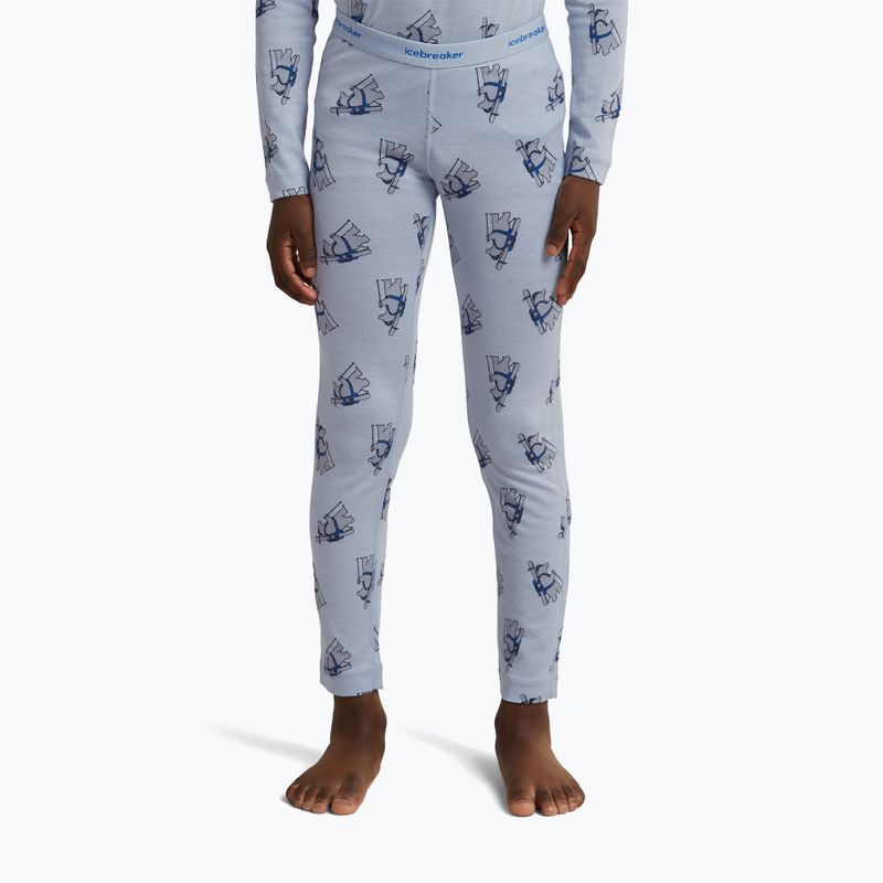 Gyerek thermoaktív nadrág icebreaker Merino 200 Oasis Bear Tour zinc blue/aop 7