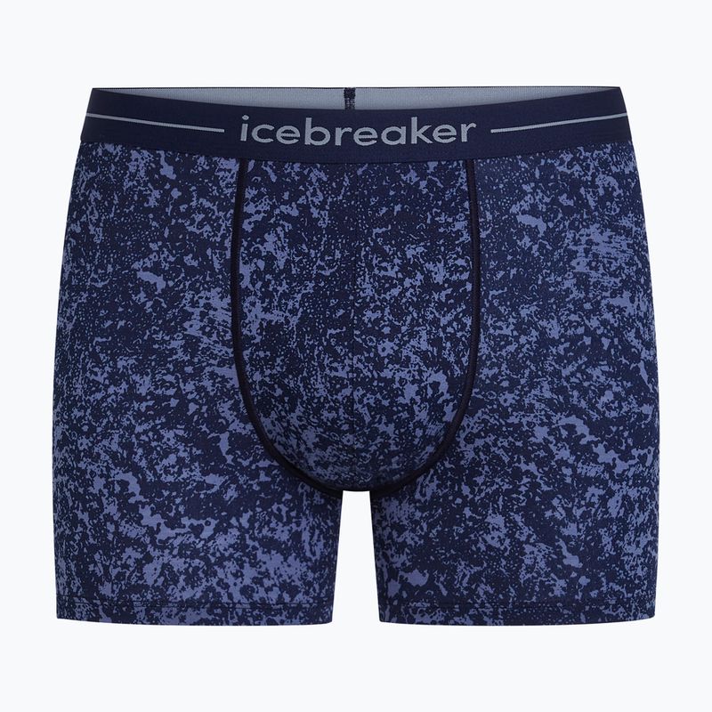 Férfi Termoaktív boxer nadrág Icebreaker Merino 150 Anatomica Moss Bloom midnight navy/aop