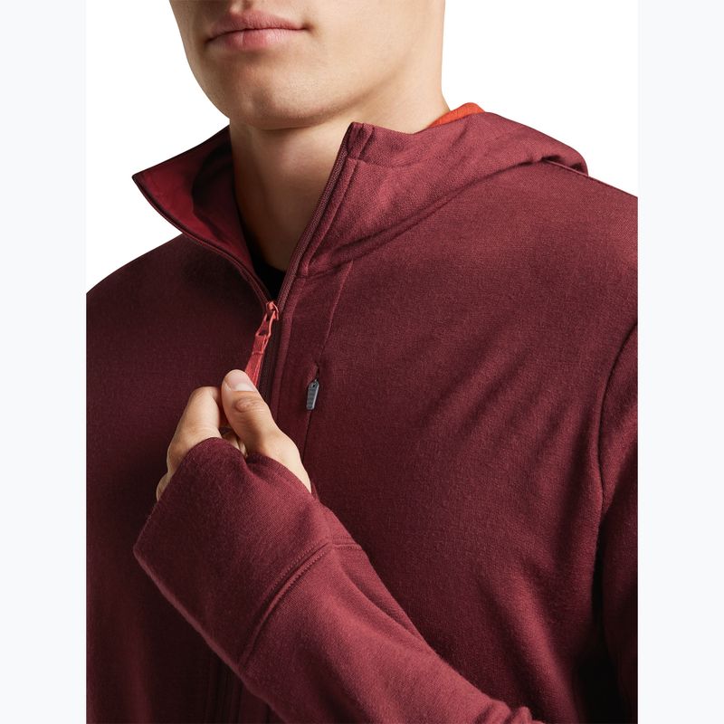 Férfi pulóver Icebreaker Merino 260 Quantum IV LS Zip Hoodie port/agate 7