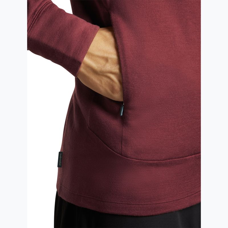 Férfi pulóver Icebreaker Merino 260 Quantum IV LS Zip Hoodie port/agate 9